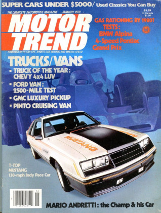 MOTOR TREND 1979 JAN - 924 TURBO, 630 ALPINA, MARIO